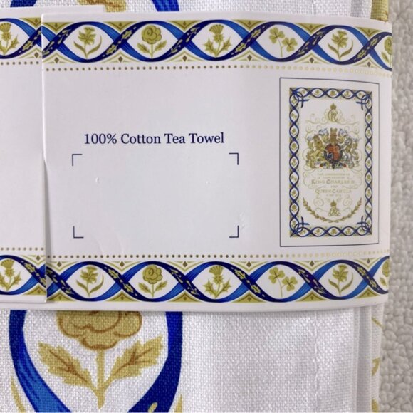 Royal Collection Trust Royal Crest Cotton Tea Towel King Charles Queen Camilla - Picture 4 of 6